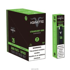 Comprar IGNITE Vape - IGNITE V35 paquete de 10 bolígrafos vaporizadores kiwi fresa 8VN0T0127