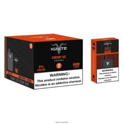 Comprar IGNITE Vape - IGNITE V60 paquete de 10 bolígrafos vaporizadores hielo de cereza 8VN0T017