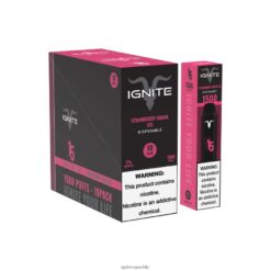IGNITE Tobacco Outlet - IGNITE V15 paquete de 10 bolígrafos vaporizadores hielo de guayaba y fresa 8VN0T0105