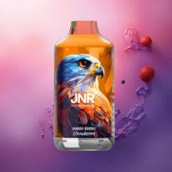 JNR Falcon 16000 Chicle de Fresa Doble Malla 22ml 850mAh Nicotina 0% y 2%