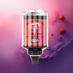 JNR Mega Shisha Hookah 100K Ponche de Fresa con 2200mAh y 2% de nicotina
